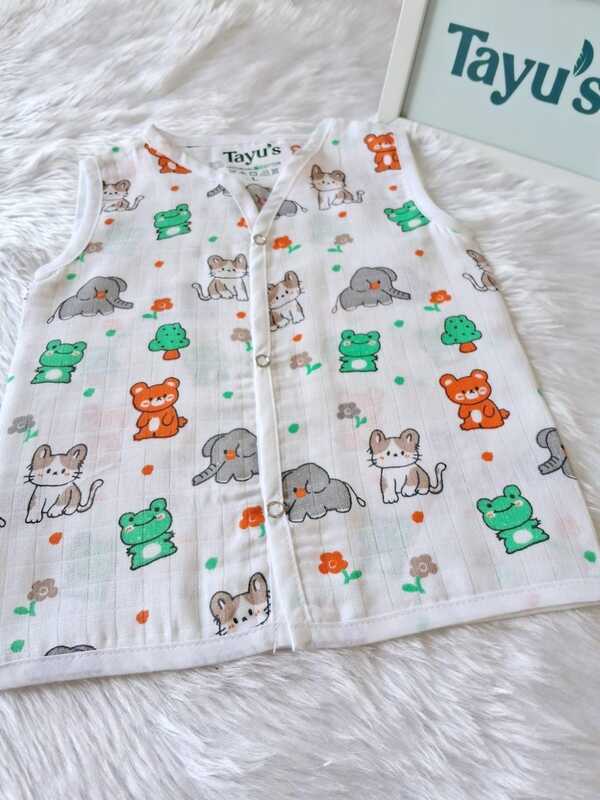 Muslin Jabla - Frog & elephant