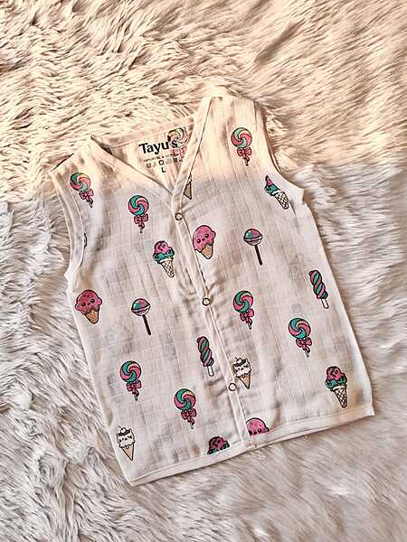 Muslin Jabla - Ice Cream & Lollipop