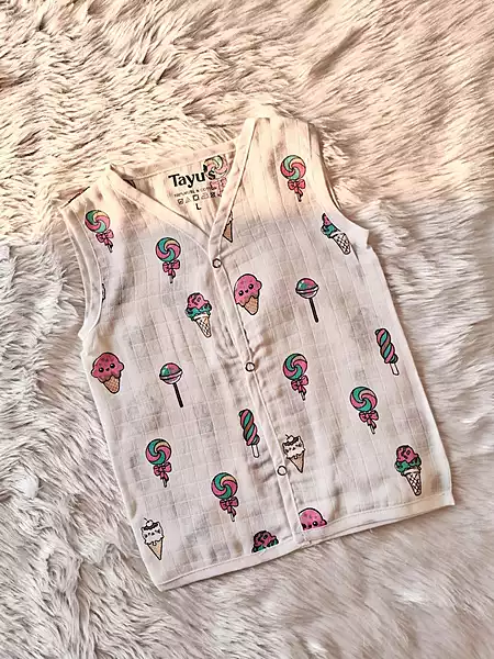 Muslin Jabla - Ice Cream & Lollipop