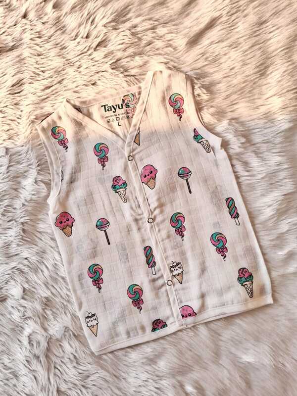 Muslin Jabla - Ice Cream & Lollipop