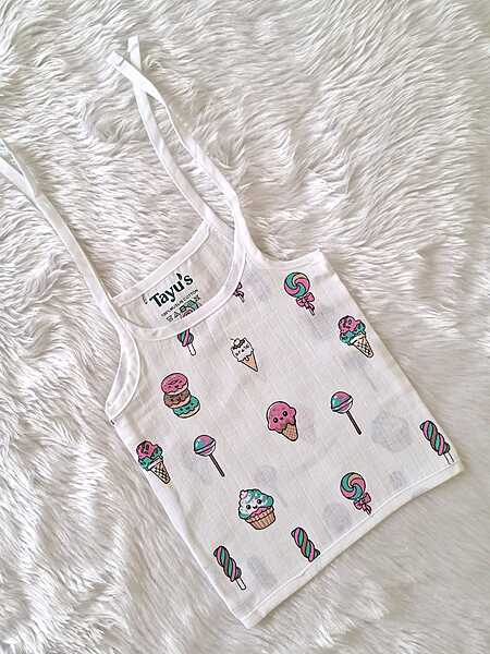 Muslin Knot Jabla - 0 to 3 Month -Ice cream