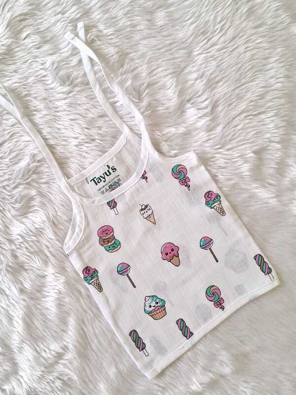 Muslin Knot Jabla - 0 to 3 Month -Ice cream