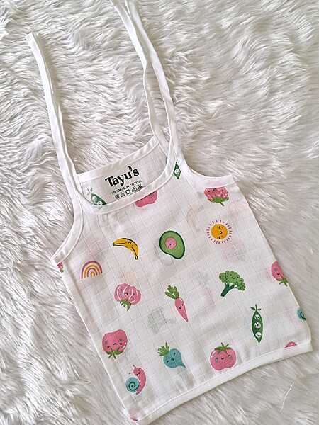 Muslin Knot Jabla - 0 to 3 Month - Veggies