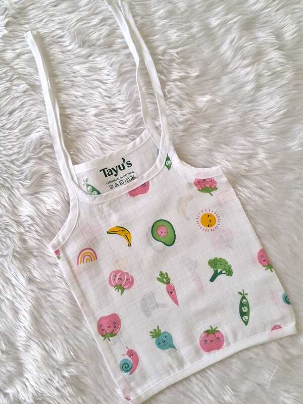 Muslin Knot Jabla - 0 to 3 Month - Veggies