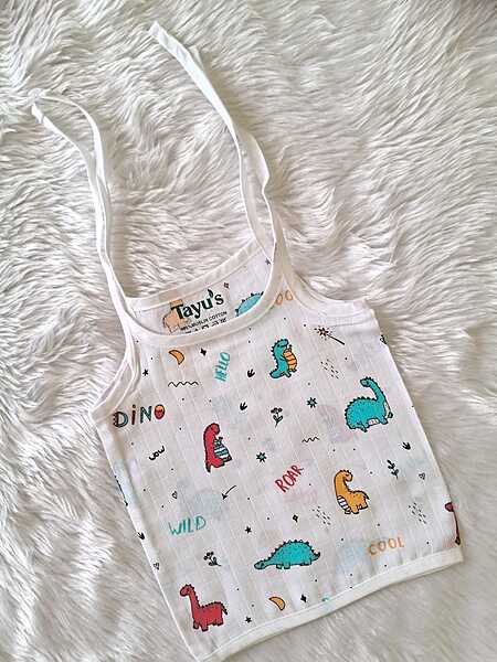 Muslin Knot Jabla - 0 to 3 Month - Dino