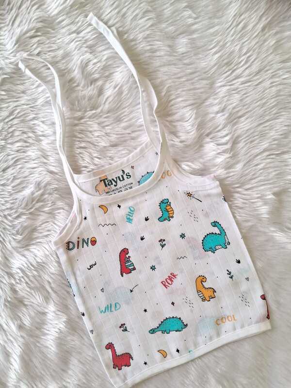 Muslin Knot Jabla - 0 to 3 Month - Dino