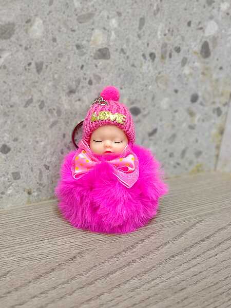 Cute Sleeping Doll Key Chain.