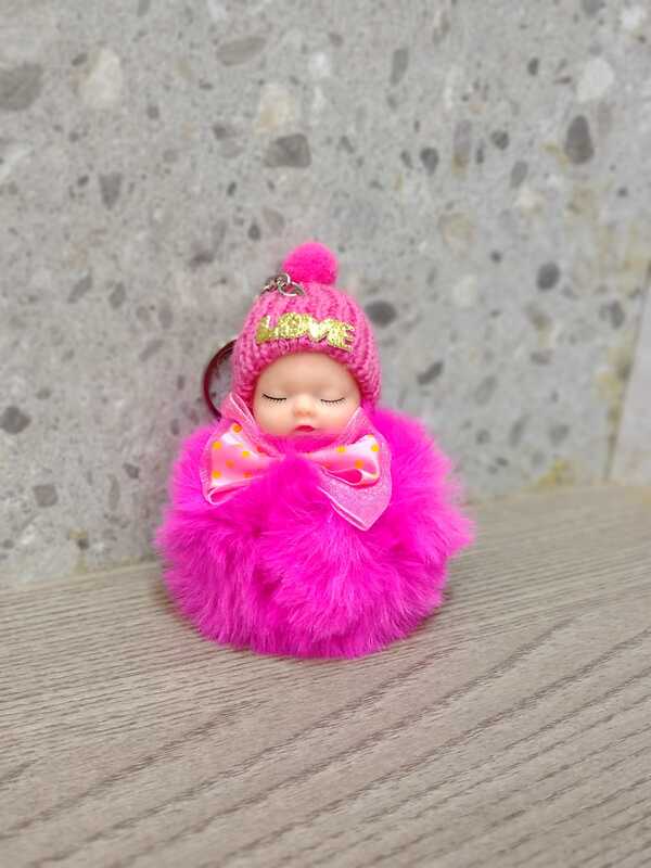 Cute Sleeping Doll Key Chain.