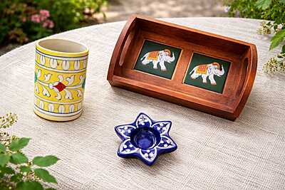 Heritage Dual Tile Tray Set