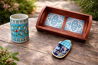 Heritage Dual Tile Tray Set