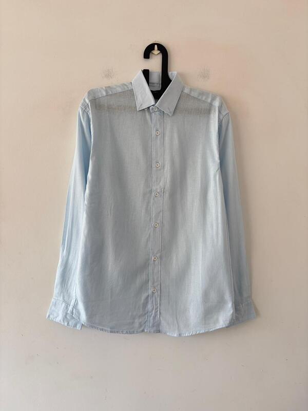 Skyline blue linen shirt