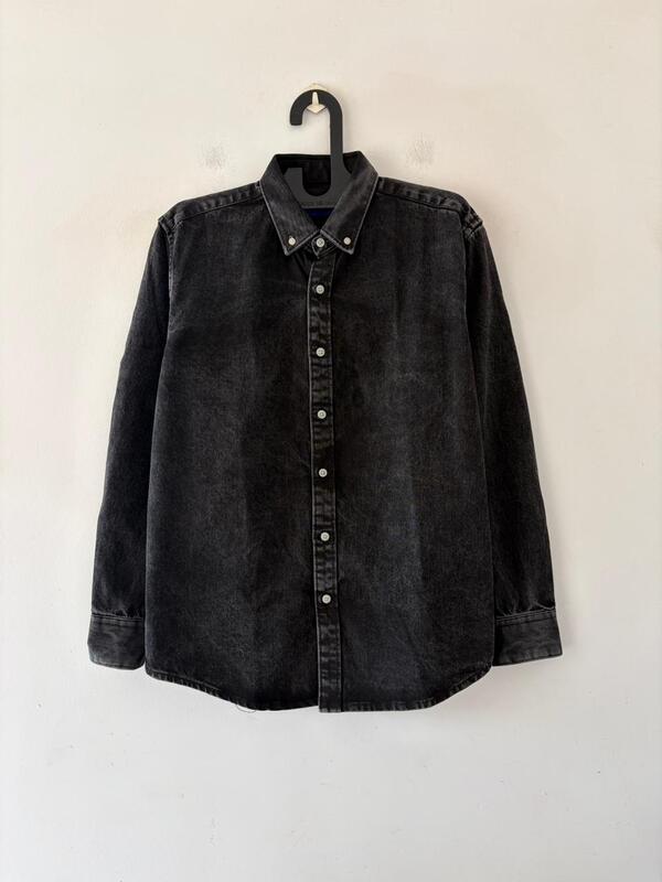 Onyx washed denim shirt