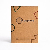 King Size Eco Notebook | Recycled Paper Journal | Grid Dot Lined Pages | Ecosphere