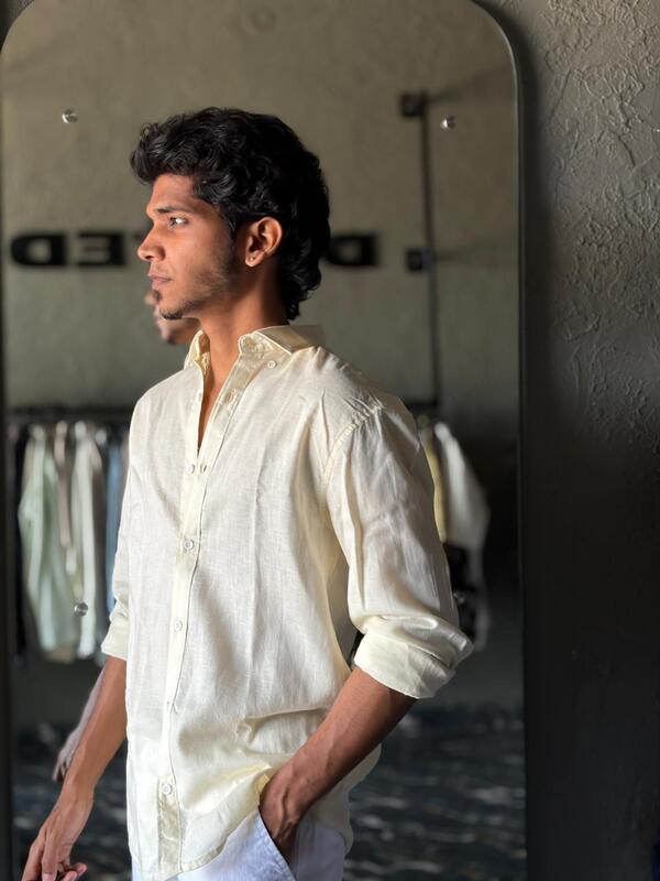 Lemon essence linen shirt