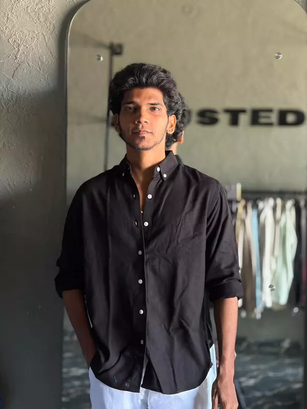 Onyx pure linen shirt