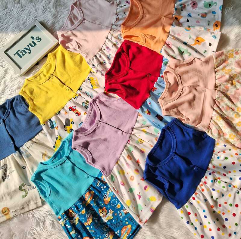 Cotton Button Frocks combo-Pack of 5