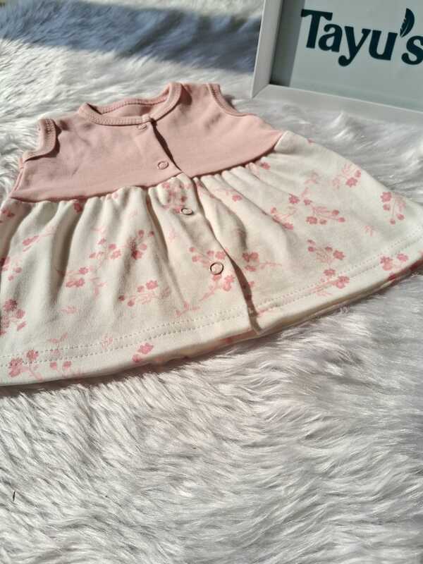 Cotton Button Frocks Combo-Pack of 3