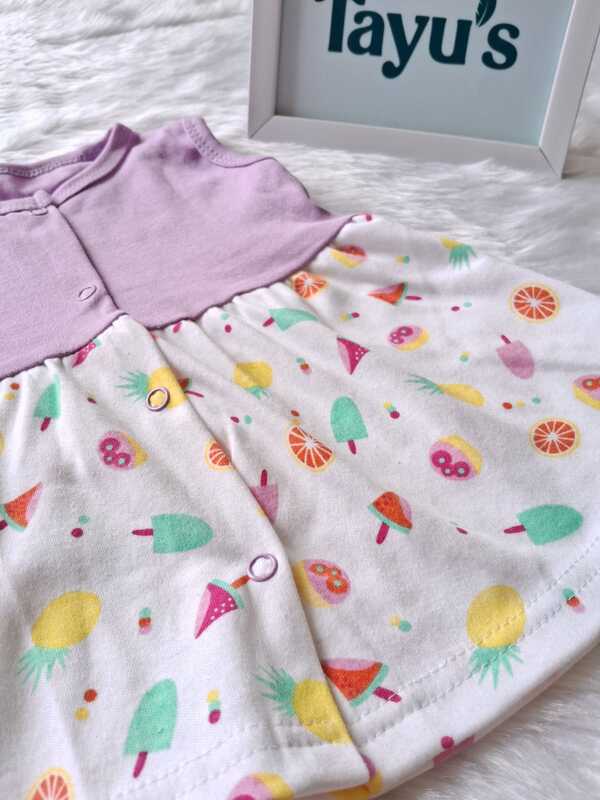 Cotton Button Frocks Combo-Pack of 3