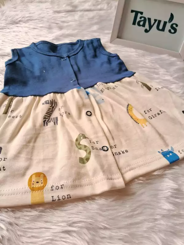Cotton Button Frocks Combo-Pack of 3