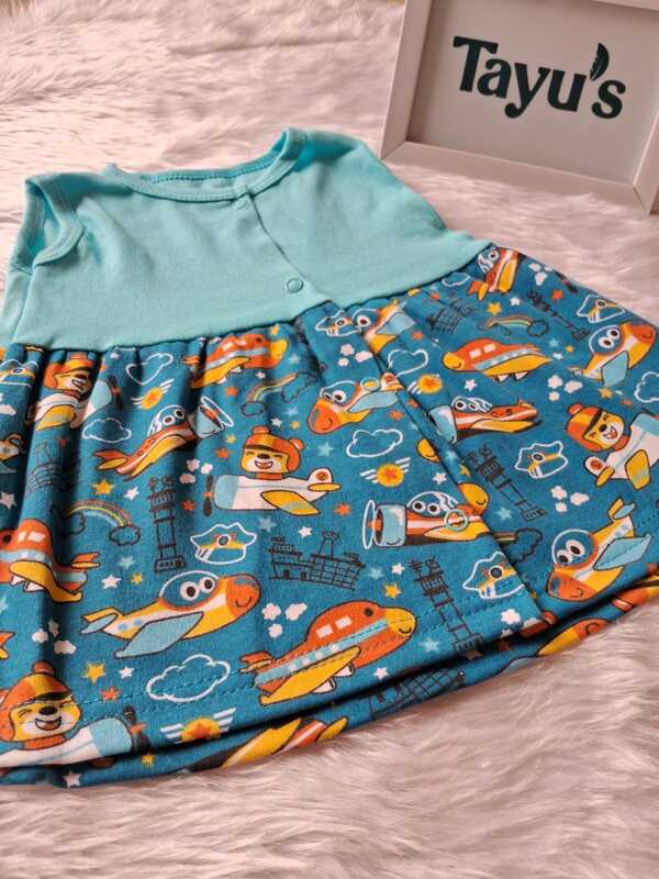 Cotton Button Frocks Combo-Pack of 3