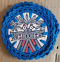 Madhubani Coaster Mayur