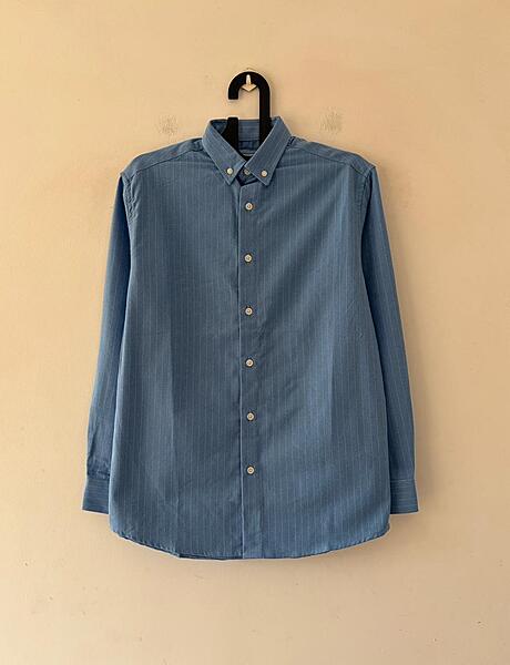 Azure pin stripes shirt