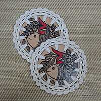 Madhubani Coasters Fish