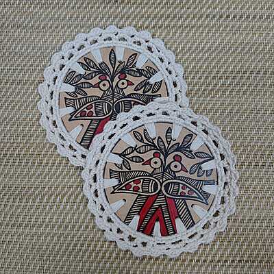 Madhubani Coaster Mayur