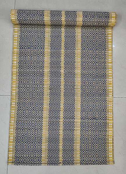 Madur Blue & Natural Table Runner