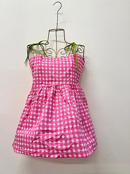 Basanti's Classic Tube Top - Pink Gingham