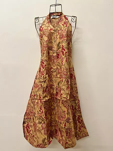 Cyra's Racer Back Dress - Cream & Flowers