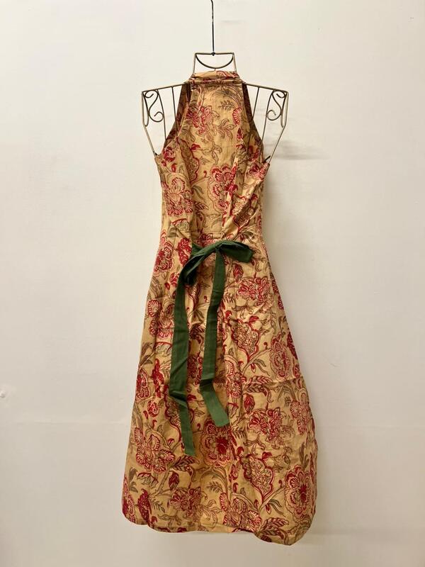 Cyra's Racer Back Dress - Cream & Flowers