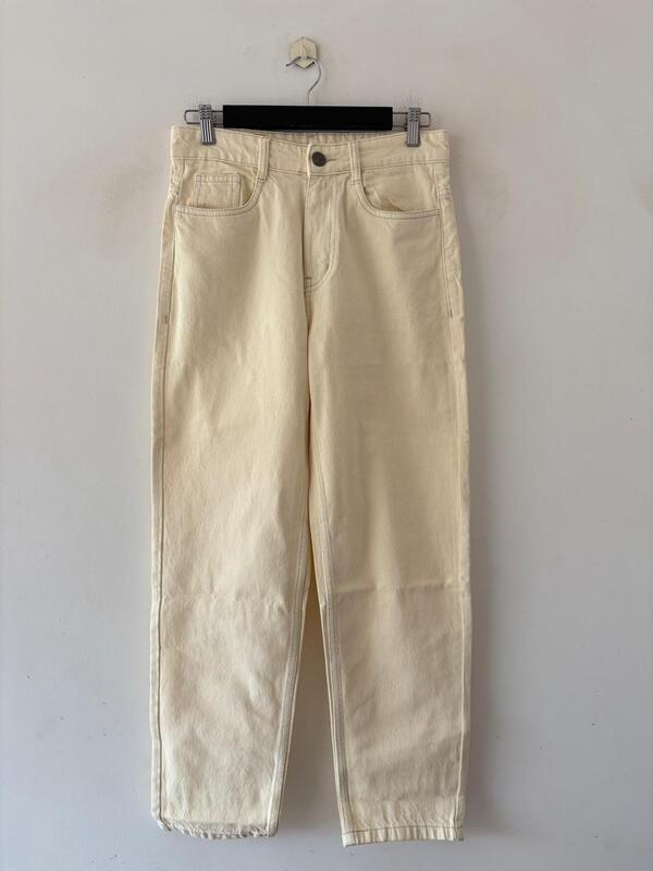 Butter cream momfit jeans