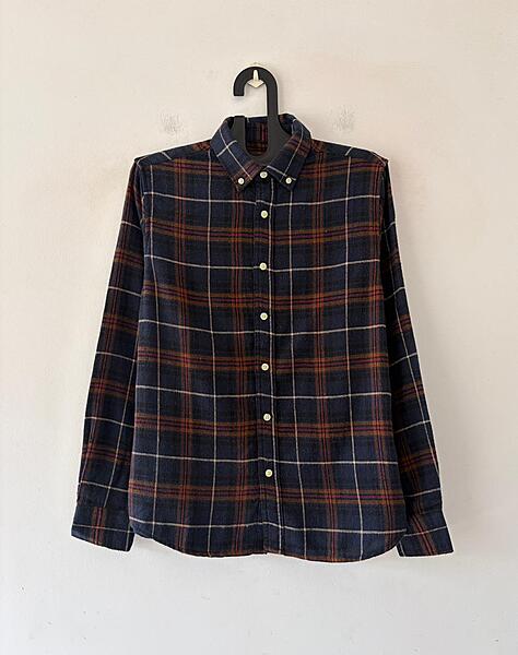 Midnight navy & ember flannels