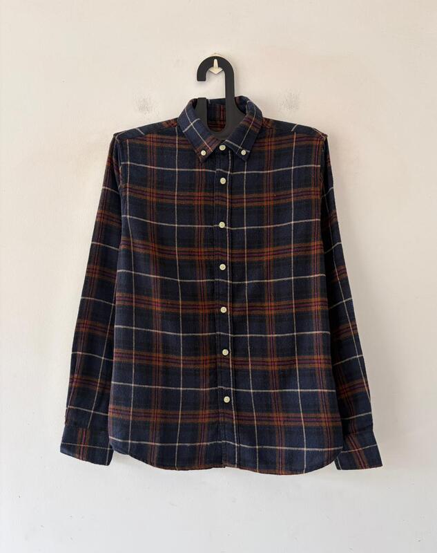 Midnight navy & ember flannels