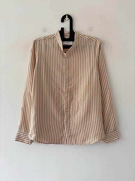 Peach luxe striped mandarin