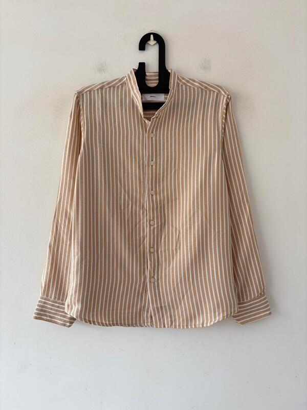 Peach luxe striped mandarin