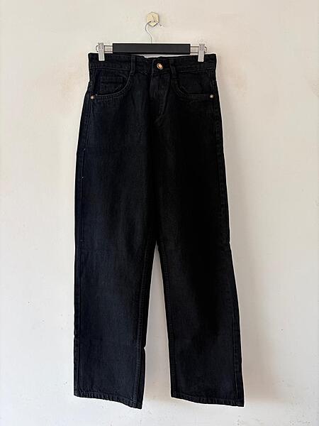 Classic black straight fit jeans