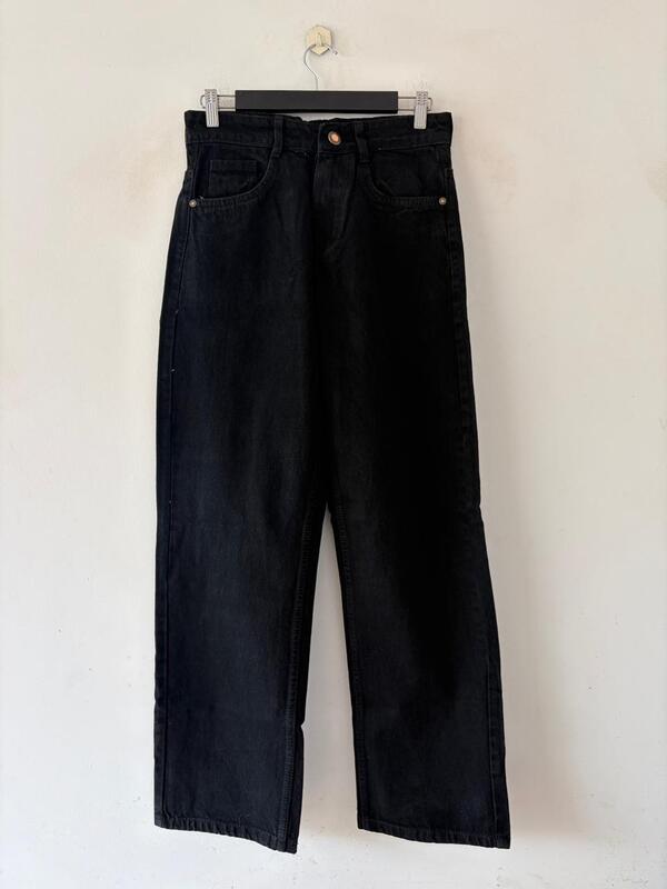Classic black straight fit jeans