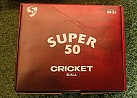 SG SUPER 50 CRICKET BALL [WHITE]