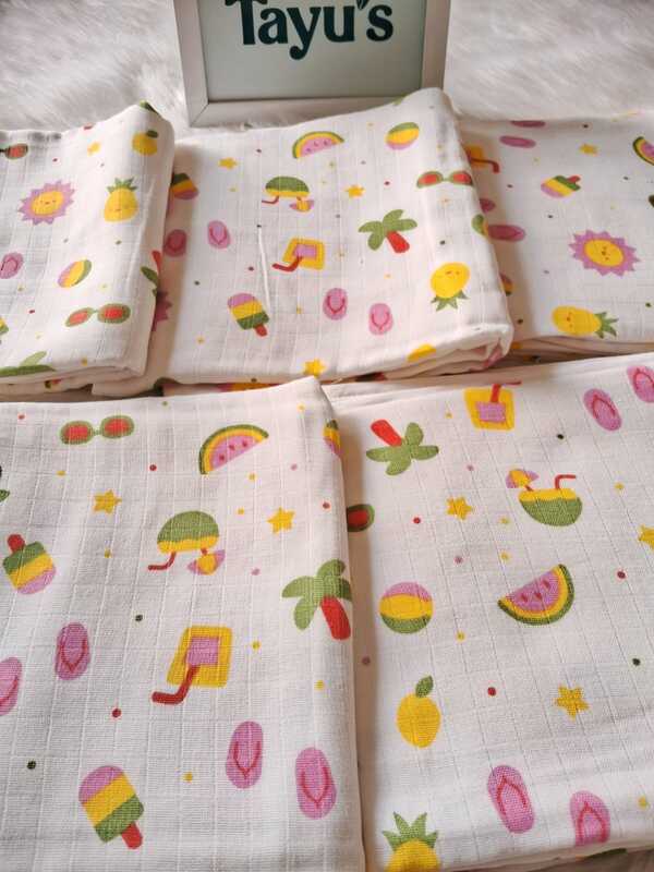 Muslin  Double layer cap towel (0-24 Months)
