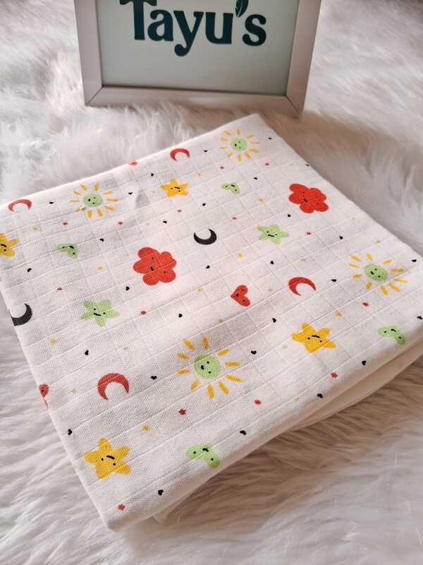 Muslin  Double layer cap towel (0-24 Months)