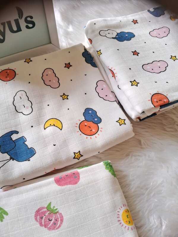 Muslin  Double layer cap towel (0-24 Months)