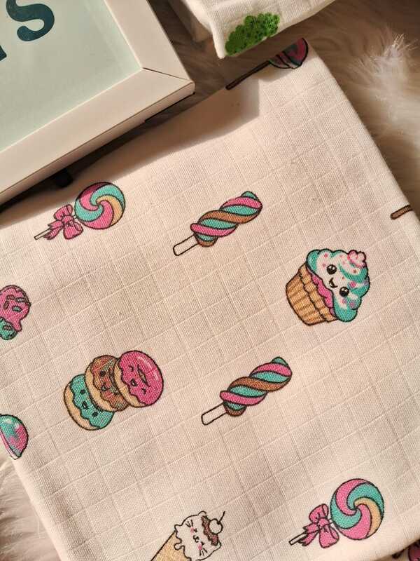 Muslin  Double layer cap towel (0-24 Months)
