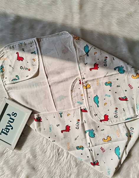 Muslin Double layer cap towel (0-24 Months)