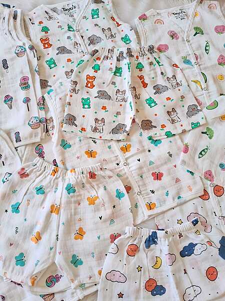 Muslin Jabla set combo-Pack of 4