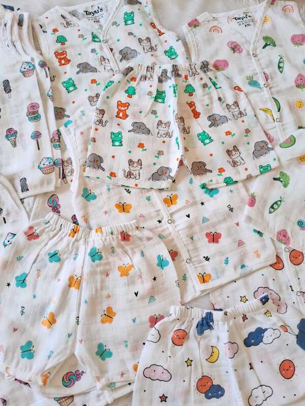 Muslin Jabla set combo-Pack of 4