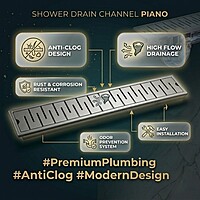 Piano Shower Drain Channel