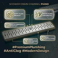 Piano Shower Drain Channel