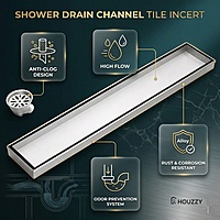 Tile/Marble Insert Shower Drain Channel